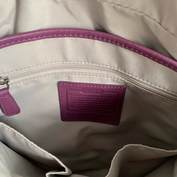 Coach Soho Leather Purse - Purple - Picture 5 of 5